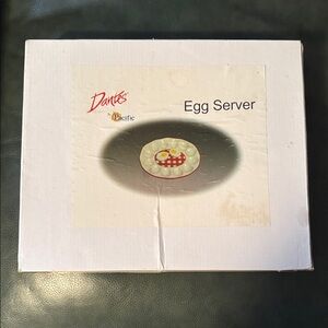 Dantes By Pacific Egg Server With Salt & Pepper Shakers-With Box